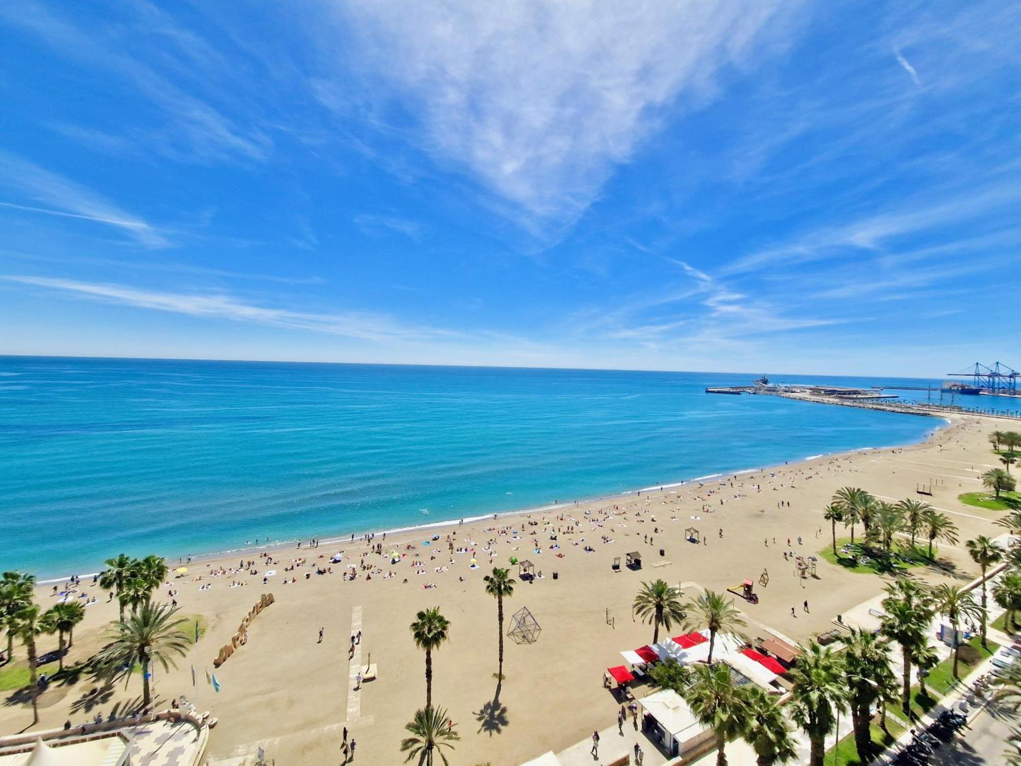 Sr Malagueta Beach Front Wonderful Sea View マラガ エクステリア 写真